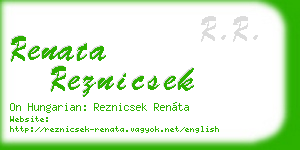 renata reznicsek business card