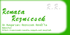 renata reznicsek business card